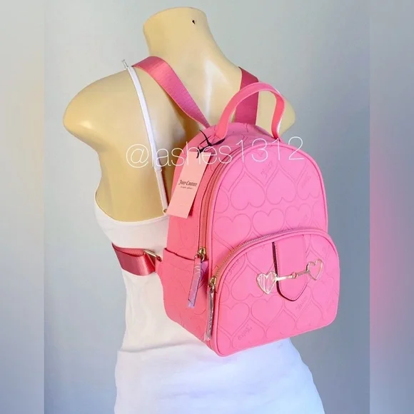 Juicy Couture Pink Heart Backpack - Picture 6 of 7